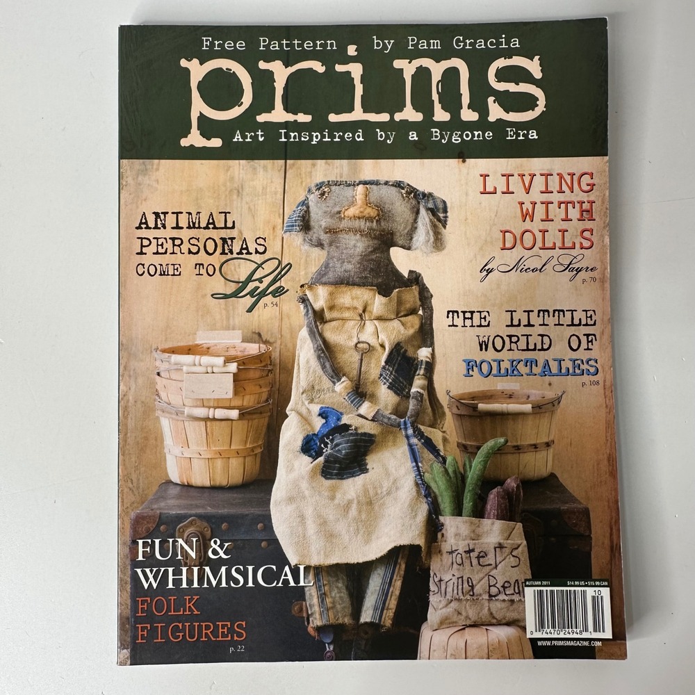 Prims Magazine Autumn 2011 Volume 2 Issue 2 Primitive Rustic Folk Art Crafting